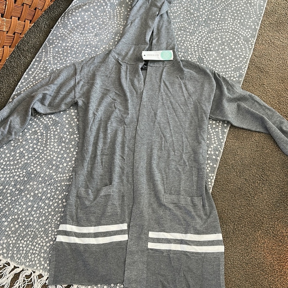 NWT Stitch Fix Hooded Cardigan.